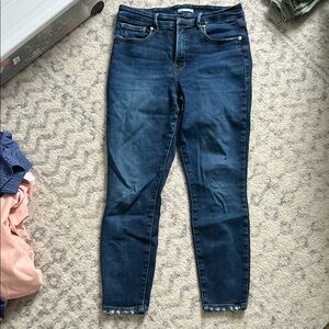 Good American good waist crop Women's Blue Jeans